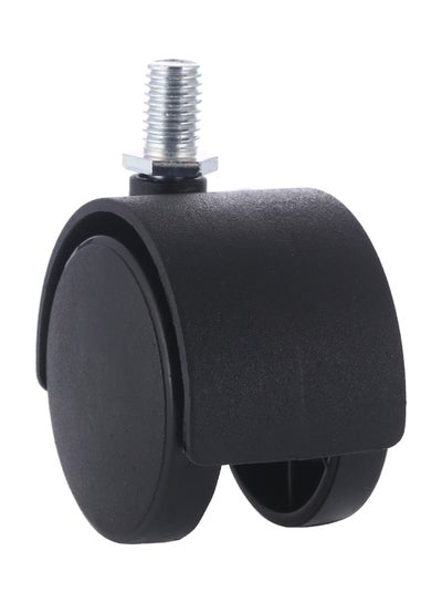 Buy Furniture Swivel Caster Wheel Silver/Black 50mm in Saudi Arabia