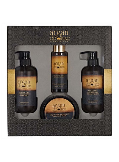 Buy 4-Piece Argan Oil Treatment Kit (100ml + 300ml + 250ml) in Saudi Arabia