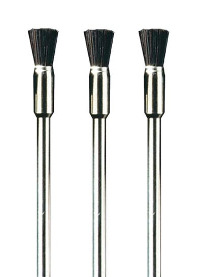 Buy 3-Piece Bristle Brush Set Silver/Black in Saudi Arabia