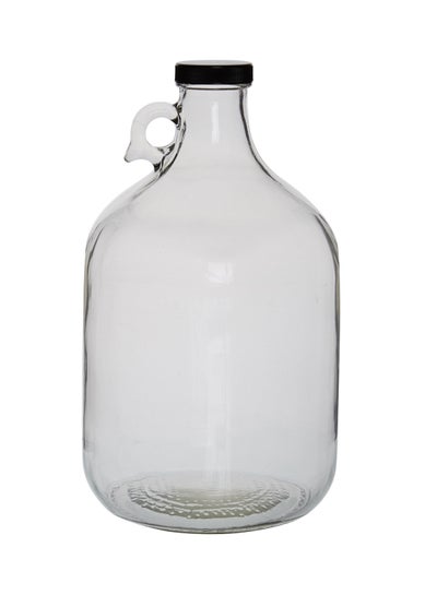 Buy 1Pc Glass Bottle With Plastic Lid Clear in Saudi Arabia