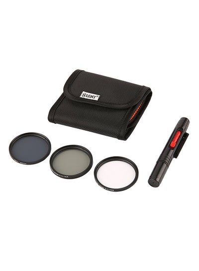 Buy UV/CPL/ND4 Filters With Storage Bag And Cleaning Pen Black in Saudi Arabia