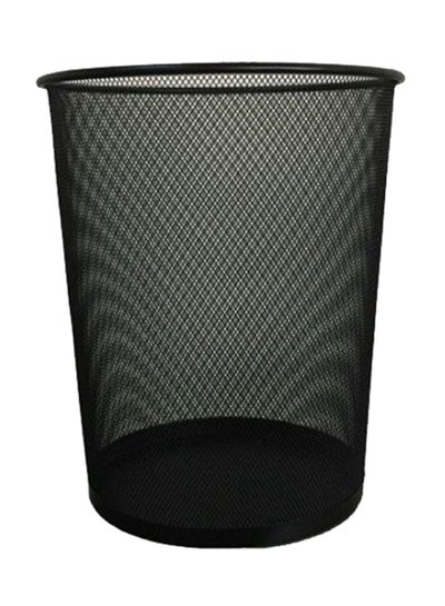 Buy Round Waste Basket Black in UAE