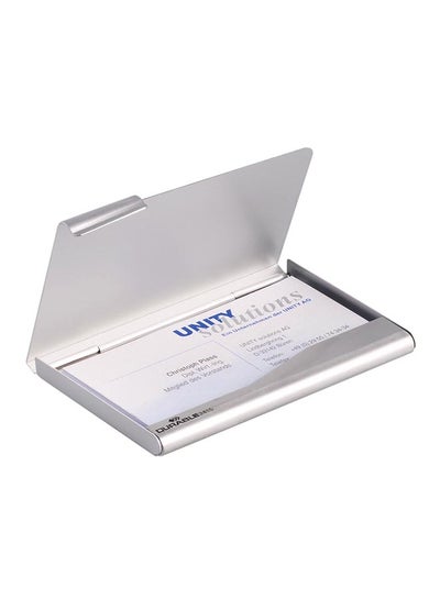 Buy Foldable Business Card Holder Silver in UAE