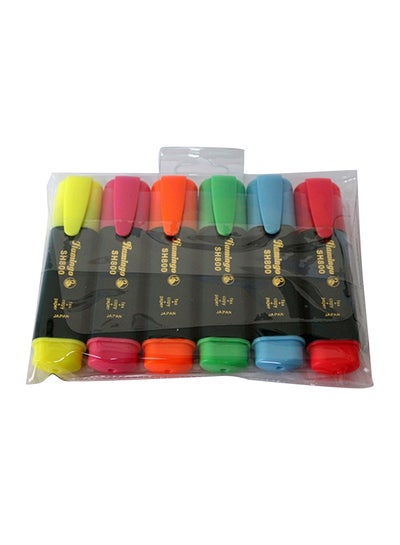 Buy 6-Piece Highlighter Set Multicolour in UAE