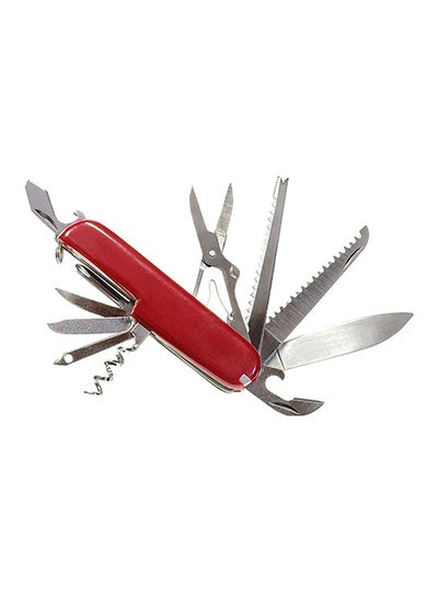 Buy Multipurpose Knife Red/Silver 9cm in Saudi Arabia