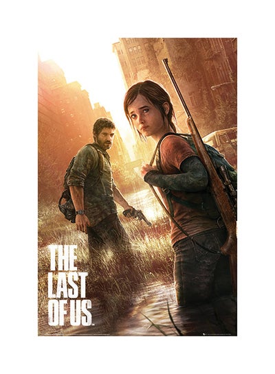 اشتري ملصق فني طويل للعبة "The Last Of Us" بني/برتقالي/أبيض 24 x 36بوصة في الامارات