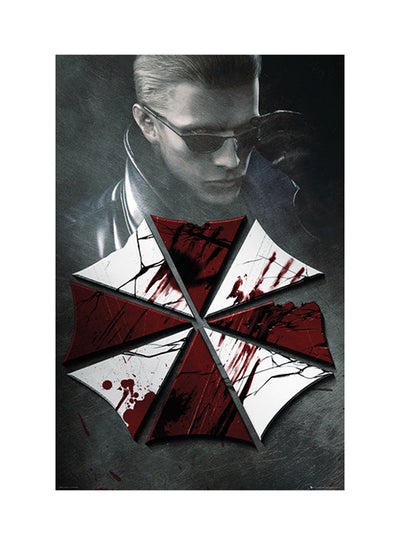 Buy Resident Evil Key Art Maxi Paper Poster Black/Red/White 61x91.5cm in UAE