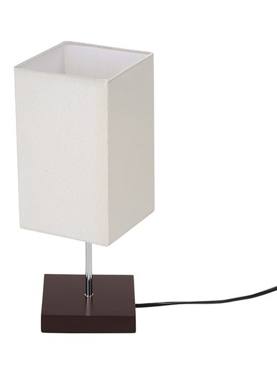 Buy Rectangle Table Lamp White/Brown in UAE