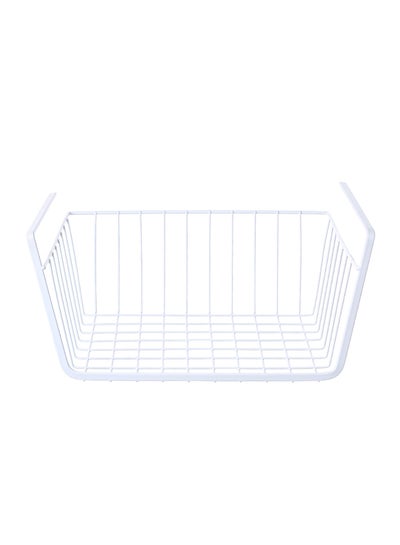 Buy Under Shelf Hanging Storage Basket White in UAE