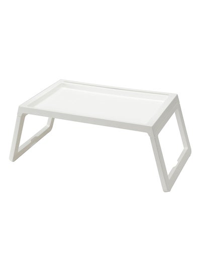 Buy Foldable Bed Table Tray White in Saudi Arabia