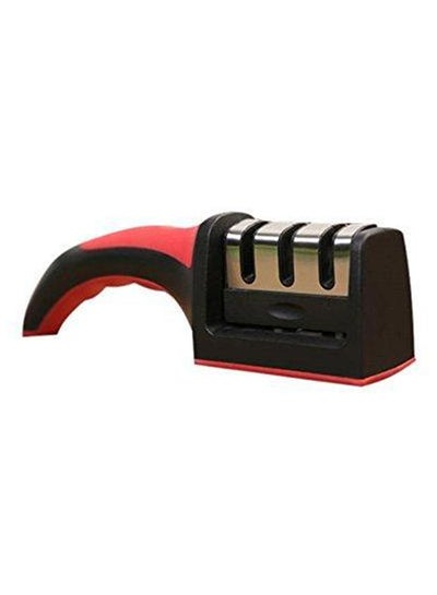 Buy 3-Stage Knife Sharpener Black/Red/Silver in Egypt