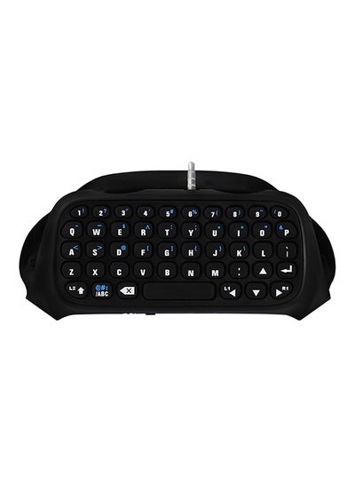 اشتري لوحة مفاتيح لاسلكية مزودة بكابل لجهاز بلايستيشن 4 أسود في السعودية