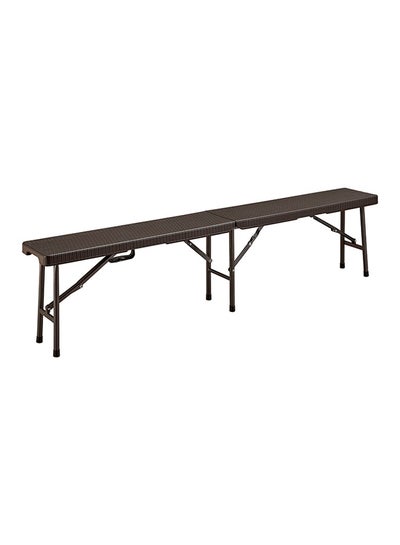 Buy Foldable Buffet Table Brown/Black 180x75x25centimeter in UAE