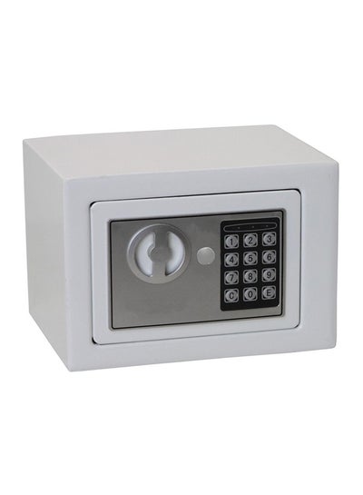 Buy Digital Electronic Keypad Lock Safe White/Grey/Black 22.8x17x17centimeter in Saudi Arabia