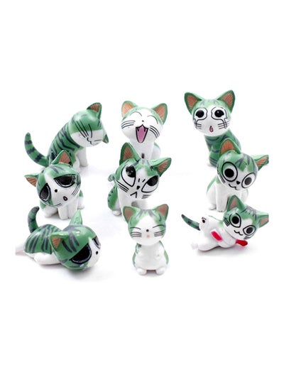 Buy 9-Piece Japanese Cute Chi's Sweet Home Cat Miniature Set in Saudi Arabia