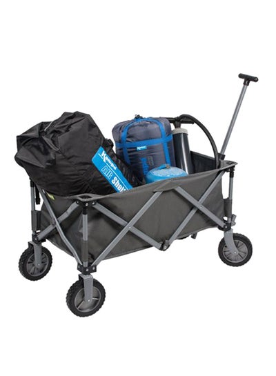 Buy Multipurpose Folding Cart Trolley Grey in UAE