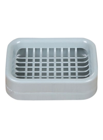 Buy Waterproof Soap Dish Grey 12.8x8.8x3.8cm in UAE