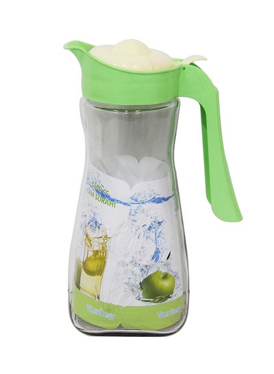 Buy Drinking Water Jug Clear/Green 1500ml in Saudi Arabia