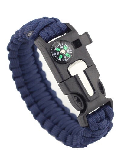 Multi-Functional Hiking Paracord Bracelet With Compass Free size