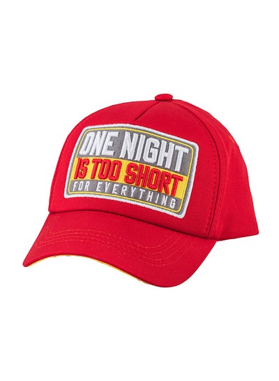 Buy One Night Is Too Short For Everthing Cap Red in UAE