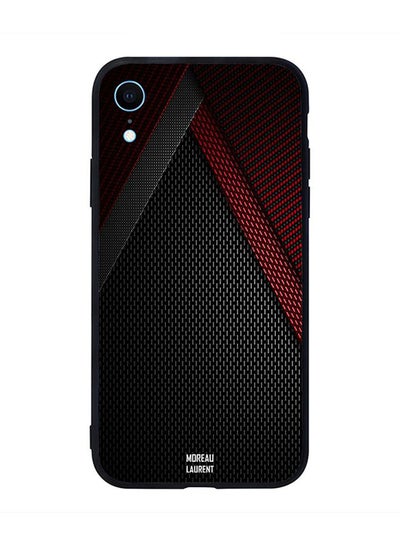 اشتري Skin Case Cover -for Apple iPhone XR Black Red & Grey Bilts Pattern Black Red & Grey Bilts Pattern في مصر