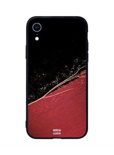 اشتري Skin Case Cover -for Apple iPhone XR Water Drops Over Black & Red Pattern Water Drops Over Black & Red Pattern في مصر