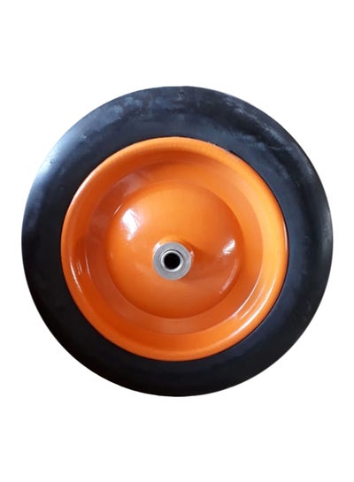 Buy Spare Wheel For Wheelbarrow Orange/Black 13x3inch in UAE