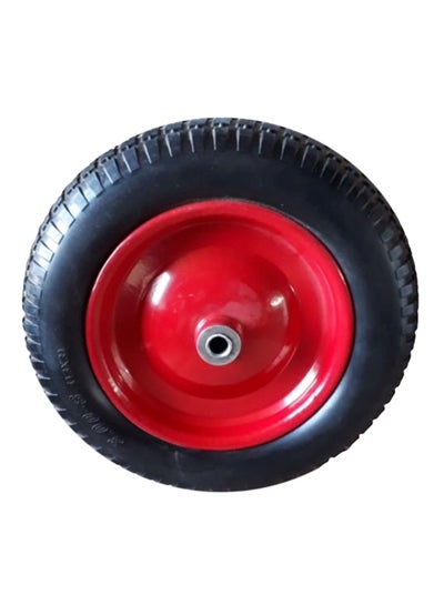 Buy Foam Barring Spare Wheel For Wheelbarrow Red/Black 8x3.25inch in UAE