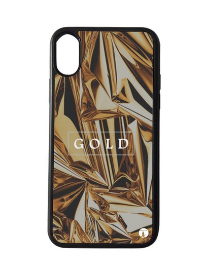 Buy Protective Case Cover for Apple iPhone X Gold in Saudi Arabia