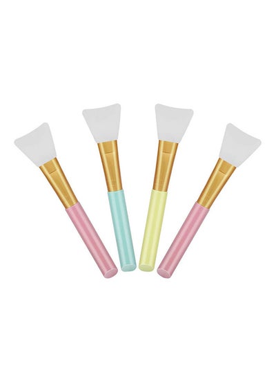 Buy 4-Piece Silicone Face Mask Brushes Multicolour in Saudi Arabia