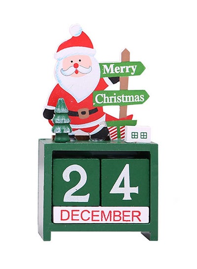 Buy Decoration Wood Advent Calender Box Multicolour in Saudi Arabia