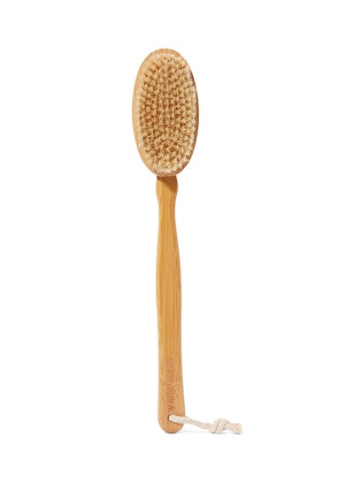 Buy Body Bath Brush Natural wood 40cm in Saudi Arabia