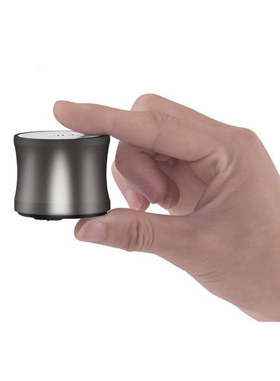 Buy Mini Wireless Bluetooth Bass Speaker Grey in Saudi Arabia