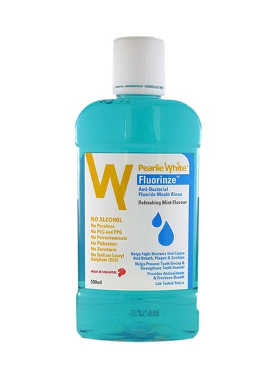 Buy Anti-Bacterial Fluoride Mouth Rinse Multicolour 500ml in UAE