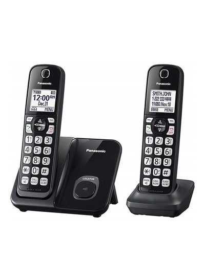 اشتري KX-TGD512B Cordless Phone With 2 Handsets Black في السعودية