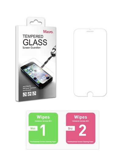 Buy Tempered Glass Screen Protector For Apple iPhone 8 Plus Transparent in Saudi Arabia