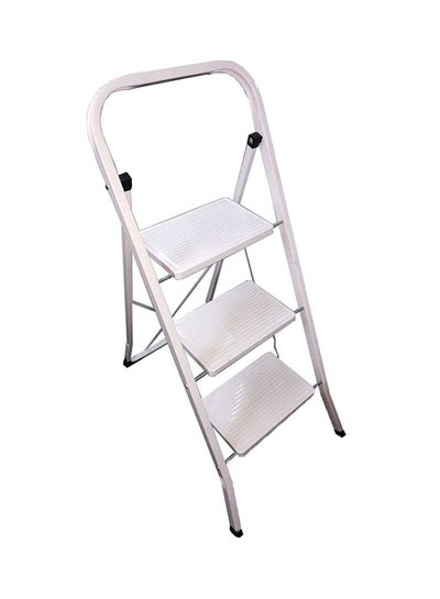 Buy 3-Step Foldable Ladder Silver 1.2meter in Egypt