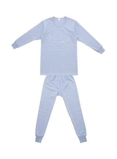 Buy 2-Piece Full Body Thermal Set Light Grey in UAE