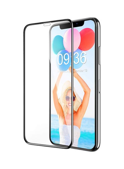 Buy 3D Full Screen Surfaces Tempered Glass Protector For Apple iPhone XS Max Black in Saudi Arabia