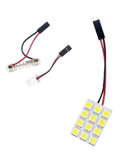 Buy 2-Piece T10 Car Interior Roof LED Light Set in UAE