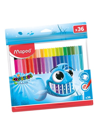 اشتري Pack Of 39 Ocean Felt Tip Color Pen متعدد الألوان في الامارات