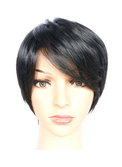 Buy Natural-Looking Bob Stlye Short Hair Wig Black 24centimeter in Saudi Arabia