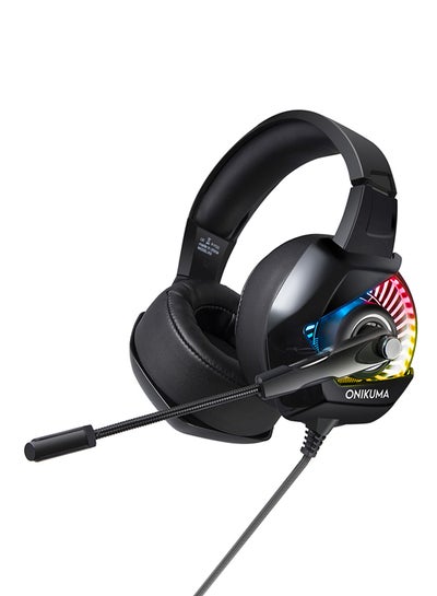 Buy LED Over-Ear Wired Gaming Headset With Mic for PlayStation 4/Xbox/PC in Saudi Arabia