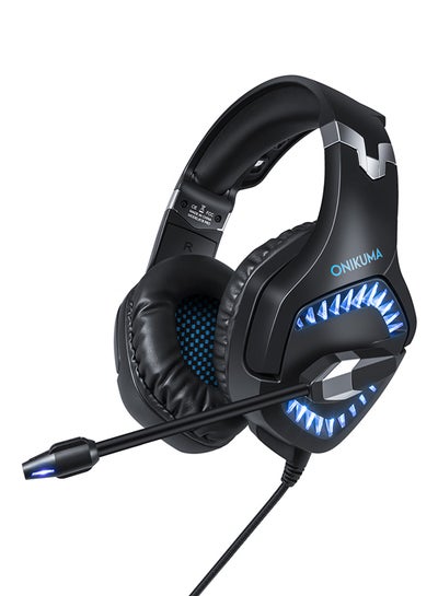 Buy LED Over-Ear Wired Gaming Headset With Mic for PlayStation 4/Xbox/PC in UAE
