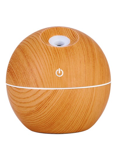 Buy Mini Air Purifier With LED Light 5V Brown 10x10x10centimeter in Saudi Arabia