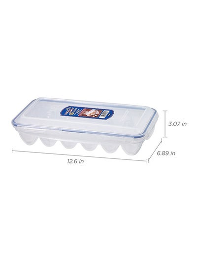 Buy Egg Storage Container Clear 12.6x6.9x3inch in Egypt