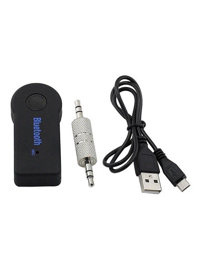 Buy Wireless 3.5mm Car Bluetooth Music Receiver With Mic in Saudi Arabia