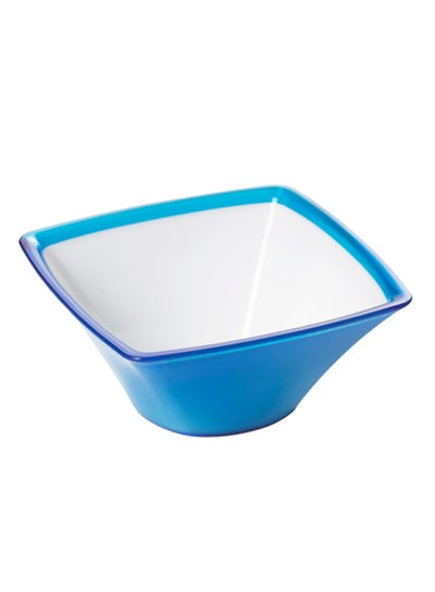Buy Square Scoop Bowl Turquoise/White 13.5cm in Egypt