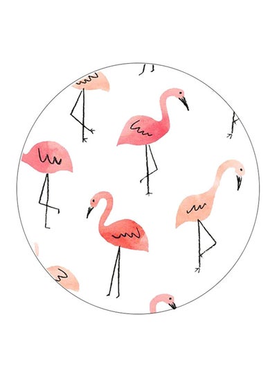 Buy Flamingos Printed Pin Pink/Peach/White in Saudi Arabia