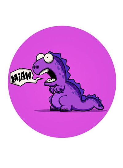 Buy Dinosaur Printed Pin Purple/White/Black in Saudi Arabia